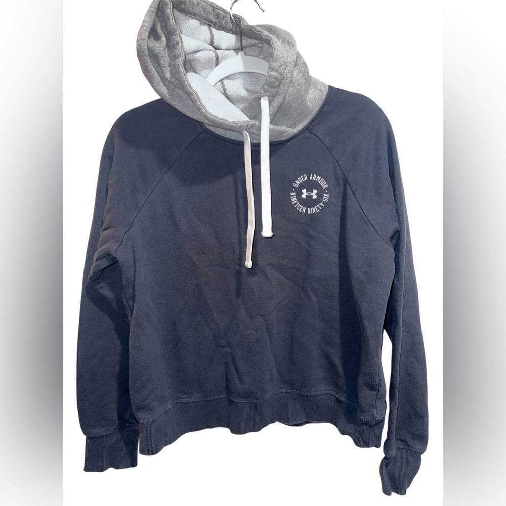 Under Armour Women's navy/grey and Gray Hoodie Sweater size Small